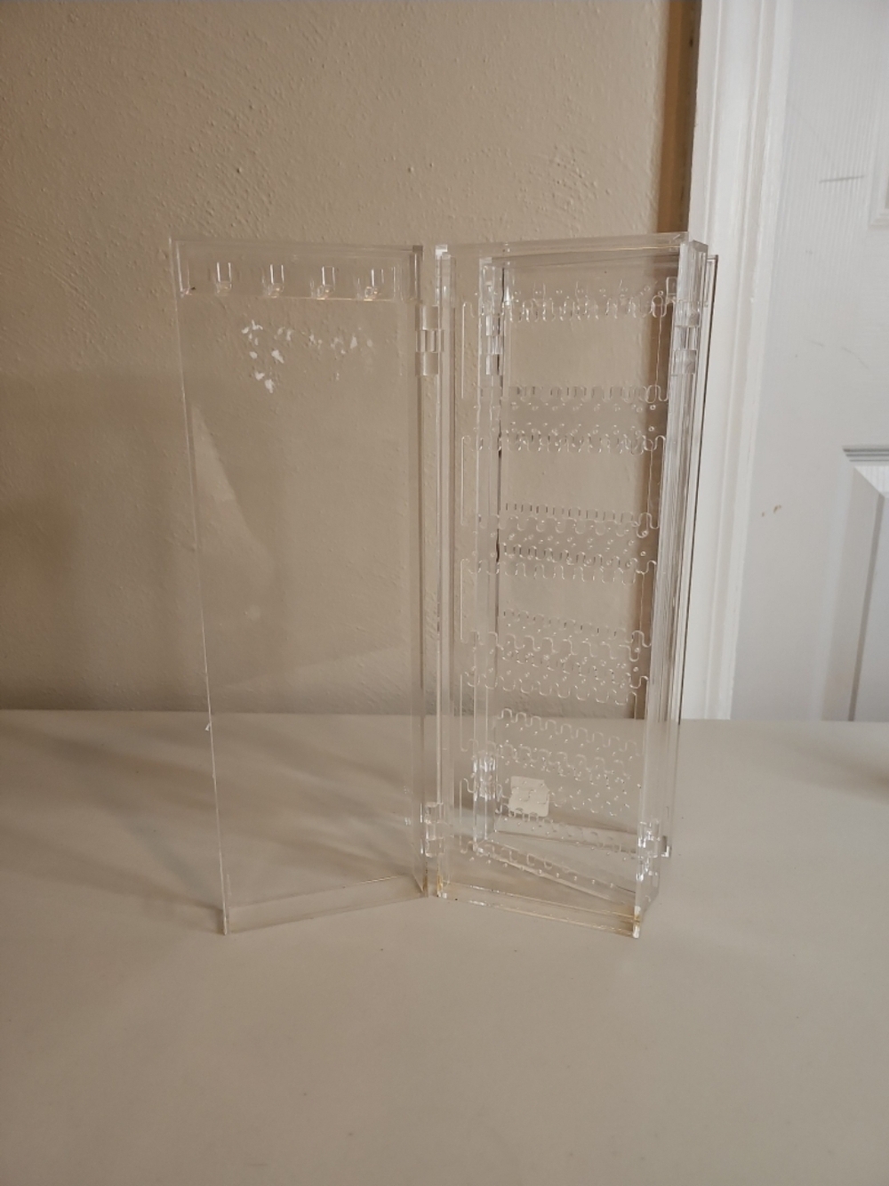 The Container Store Clear Jewelry Rack Earring and Necklace Hooks